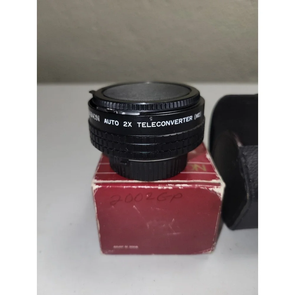 Rokinon 2X Auto Tele Converter for Minolta MD Japan w/Case‎ Camera Lens w/Covers